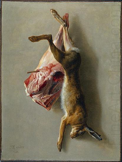 Jean-Baptiste Oudry A Hare and a Leg of Lamb china oil painting image